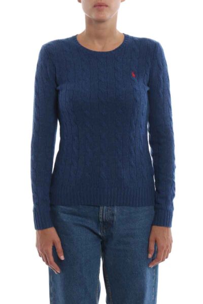 iKRIX polo ralph lauren crew necks blue cable knit merino and cashmere sweater 00000136179f00s003