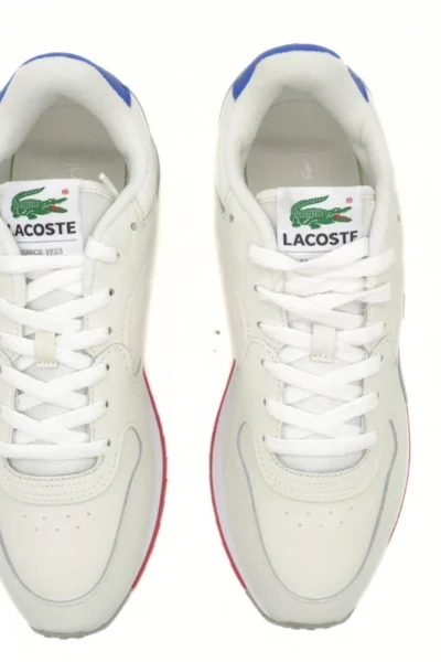 LACOSTE ΥΠΟΔΗΜΑ ΑΝΔΡΙΚΟ LINETRACK 124 1 SMA 37 47SMA0004W1B W1B OFF WHT BLU RED2