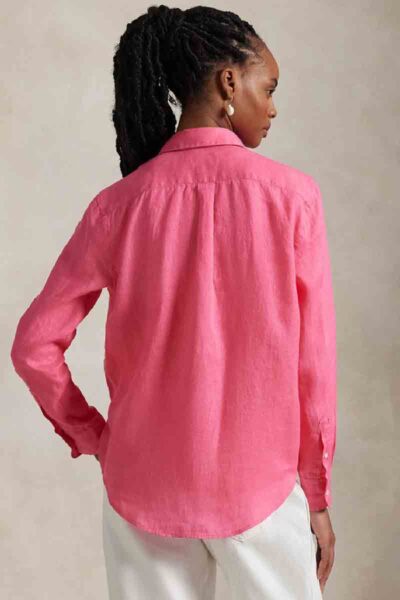 polo ralph lauren camisa classic long sleeve rosa 211970730007 3206736 b