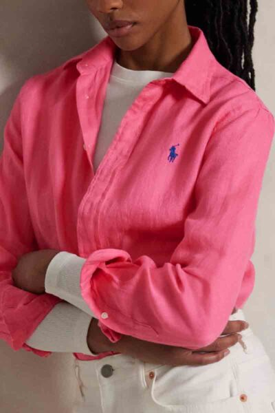 polo ralph lauren camisa classic long sleeve rosa 211970730007 3206736 c
