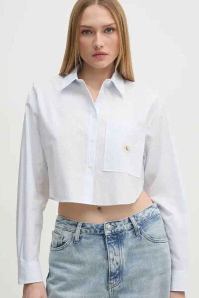 20250317112010 calvin klein makrymaniko gynaikeio poukamiso blue j20j225078 0k6